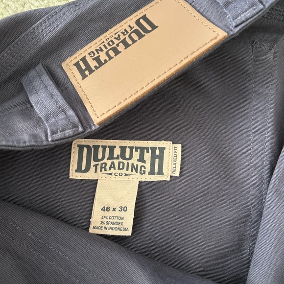 Duluth Trading Co. Flex Fire Hose Relaxed Fit Pants Size 46x30 Grey Workwear - Picture 7 of 8